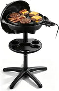 Electric Grill, Techwood 2-in-1 Portable Indoor/Outdoor Grill, 1750W Removable Stand Grill with Nonstick Plate, Electric Griddle for Camping, Patio & Backyard, Stand/Tabletop Options for Cookouts by Techwood