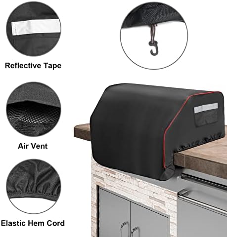 32 Inch Built–in Grill Cover for Bull 45005, Built-in Gas Grill Top Cover - Image 3