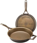 Stargazer 12-Inch Cast Iron Skillet | Made in USA, Seasoned, Premium Frying Pan for Grilling, Searing, Baking & More – Durable Cast Iron with Smooth Cooking Surface by Stargazer