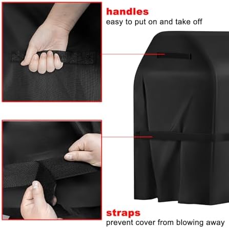 40 Inch Grill Cover, Heavy Duty Waterproof Small BBQ Smoker Cover - Image 5