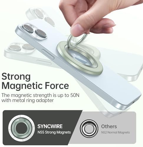 SYNCWIRE for MagSafe Phone Grip, Magnetic Phone Ring Holder Stand Kickstand - Image 5