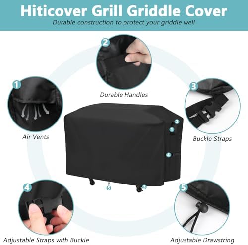 67" Grill Cover for Nexgrill Daytona 720-1058 4 Burner Griddle - Image 2