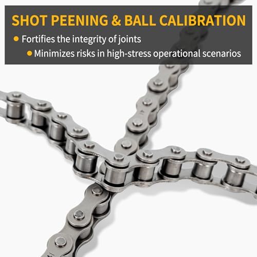 #41 Roller Chain 10 Feet for Gate Openers, Carbon Steel Operator Chain Replacement for Extension Automatic Sliding Gate Opener, Garage Hanger Door, Includes 5 Connecting Links - Image 5