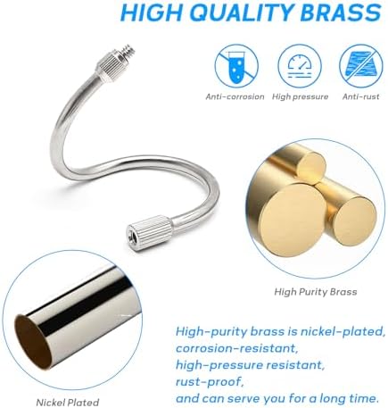 10Pack 7.6Inch Flexible Nozzle Extensions Brass Mist Rod for Misting System - Image 2