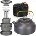 Camping Cookware Set(Green), Portable Backpacking Gear with Kettle, Pot, Pan, Cups & Foldable Cutlery, Lightweight Outdoor Cooking Kit for 2-3 People, Ideal for Hiking, Picnic & Camping by Pardarsey
