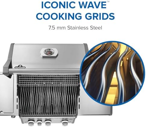 Napoleon Rogue PRO 425 3-Burner Natural Gas Grill with Infrared Side Burner - Image 6