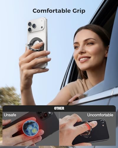 SUPERONE for MagSafe Phone Grip, Adjustable Magnetic Phone Ring Holder - Image 4