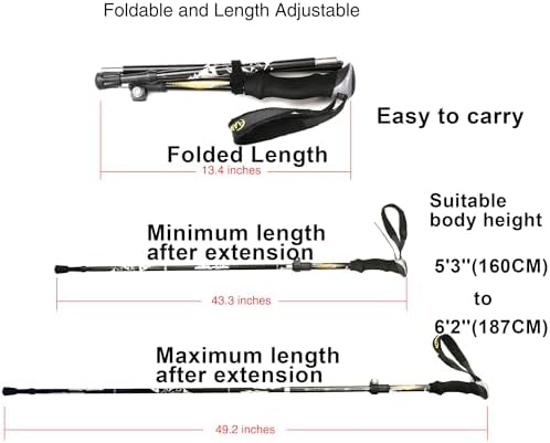A ALAFEN 7075 Aluminum Collapsible Ultralight Trekking Pole - Image 3
