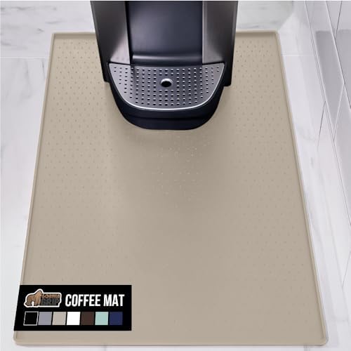 GORILLA GRIP Silicone Coffee Mat, Espresso Bar Essentials, 15x23, Almond by GorillaGrip