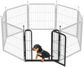 FXW Add-On Gate Panel for Outdoor Dog Playpen, 24" H, Black, Patented by FXW