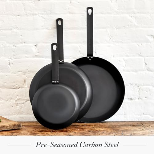 Merten & Storck 10" Pre-Seasoned Carbon Steel Frying Pan Skillet, 10" Frying Pan Skillet (Pack of 6) - Image 4