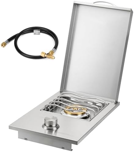 Stanbroil Built-In Single Side Burner for Outdoor Kitchen, Propane Gas by Stanbroil