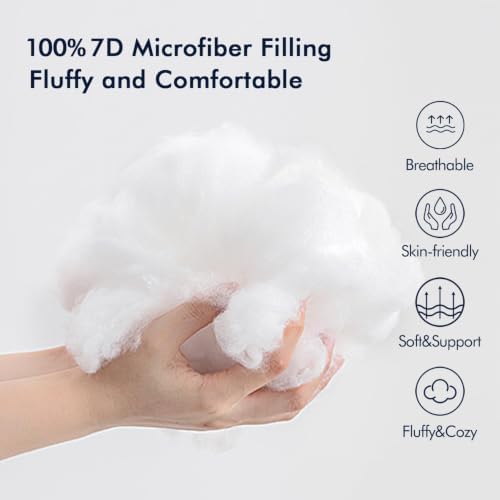 MIULEE Pack of 2 12x24 Inch Outdoor Pillow Inserts - Image 5