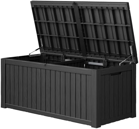 KAMABOKO Outdoor Storage Box, 230 Gallon Deck Box Outdoor Waterproof by KAMABOKO