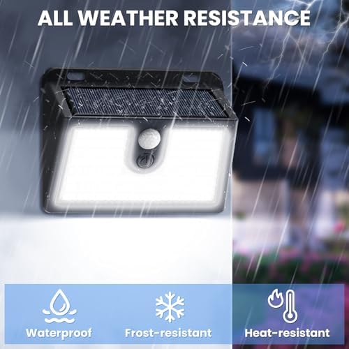 [10 Packs] Solar Motion Sensor Outdoor Lights, Super Bright Solar Lights Outdoor Waterproof, 3 Lighting Modes Security Wall Light for Outside Walking Dog Fence Backyard Deck Garden Door Step Garage - Image 4
