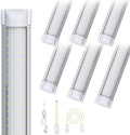 8FT 6 Pack LED Shop Lights, 120W 18000LM 6000K Garage Lighting by fmwkrjLightYourSpace