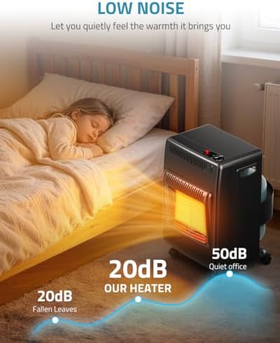 PAULINN Propane Heater Indoor Outdoor Patio Heaters 6000 to 18000 BTU 3 Modes for Patio, Garage, Camping, Shop, Black - Image 5