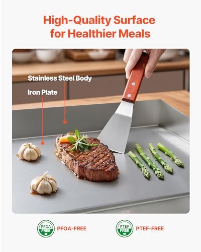 VEVOR Commercial Electric Griddle, 18", Countertop Flat Top Griddle - Image 5