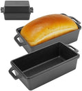 Northriver Casting 9×5 Inch Cast Iron Loaf Pan with Lid | Bread Baking Pan | Even Heat Distribution for Homemade Bread, Cake, and Meatloaf | 2 Piece Set by NorthriverCasting