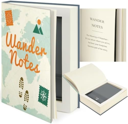 Decorative Book Safe with Key Lock by UWILLION