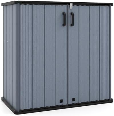 Tangkula 23.5 Cu.ft Outdoor Storage Shed with Lockable Door by TANGKULA