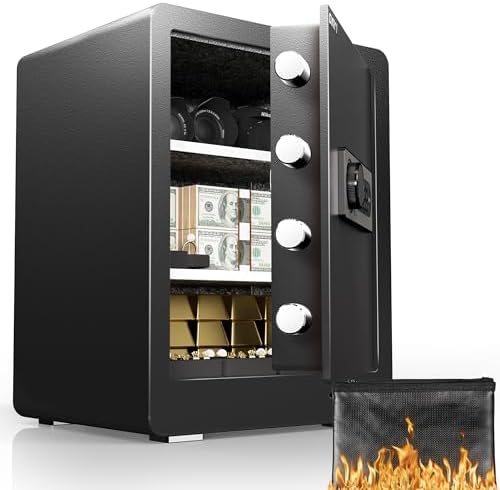 DAYI Safe Box, 2.0 Cu. Ft. Home Safes with Fireproof Bag for Valuables Docs by DAYISAFE