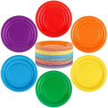 Breroa 144 Pcs Rainbow Paper Plates 7 Inch Bulk Rainbow Plates Disposable by Breroa