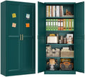 71" Metal Pantry Cabinet,Storage Cabinet with Doors and Shelves by SteelLifeNeatlyOrganized