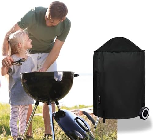 Suphomeware 22 Inch Grill Cover for Weber Kettle Charcoal, Waterproof and Heavy Duty BBQ Covers with Fade Resistant - Image 6