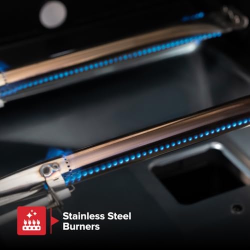 Nexgrill Propane 4 Burner Gas Grill, 2-In-1 Charcoal Tray with Side Burner - Image 5