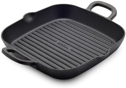 GreenPan x Bobby Flay 11" Pre-Seasoned Cast Iron Square Grill Pan by GreenPan