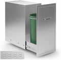 SPECRAFT 14 in Stainless Steel Outdoor Kitchen Trash & Tank Cabinet by SPECRAFT