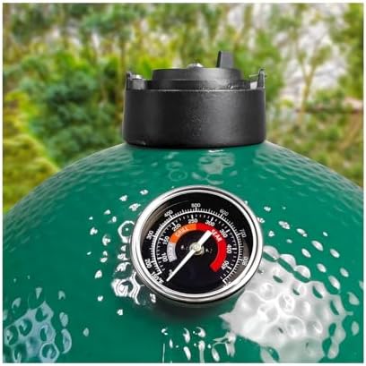 Thermometer Replacement for Big Green Egg, BGE Temperature Gauge for Big Green Egg,Grill Dome, Char-Griller Kamado, Stainless Steel 150-900°F with No-Fog Glass Lens (2" for BGE) by Unknown