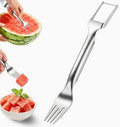 Watermelon Cutter Slicer,2-in-1 Stainless Steel Fruit Fork for Home Kitchen by Unknown