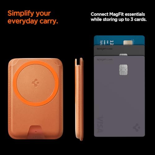 Spigen for MagSafe Wallet, Holds 3 Cards, Strong Magnet, Valentinus MagFit+ - Image 3