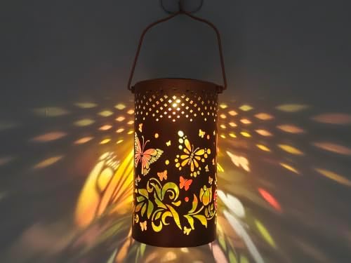Butterfly Colorful Solar Lantern Outdoor Waterproof, Garden Gift - Image 6