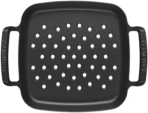 Le Creuset Enameled Cast Iron Square Grill Basket, 12" - Image 4