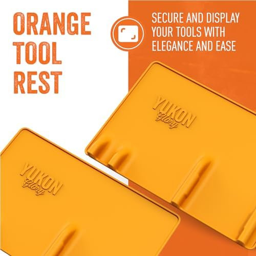 Yukon Glory Silicone Tool Rest Mat, Orange, Holds 3 Grill Tools - Image 3