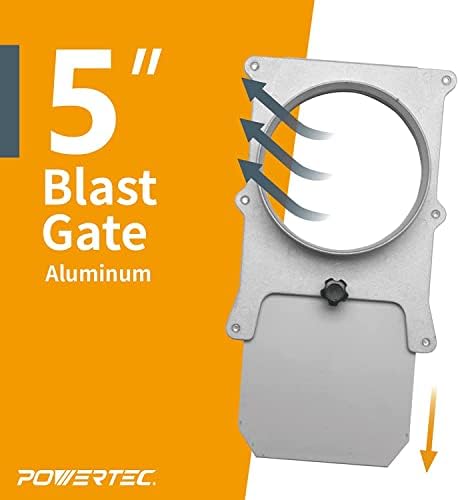 POWERTEC 70166V Blast Gate, 5", 1 PK - Image 2