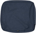 Classic Accessories Montlake Water-Resistant 19 x 20 x 4 Inch Outdoor Back Cushion Slip Cover, Patio Furniture Cushion Cover, Heather Indigo Blue, Patio Furniture Cushion Covers by ClassicAccessories