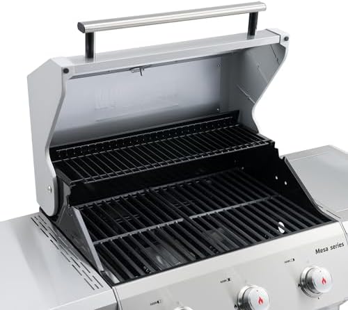 Monument Grills Mesa Series, Outdoor Barbecue Stainless Steel 3 Burner Propane Gas Grill, 48,000 BTU Patio Garden Grill with Side Burner and Knob Controls, Mesa305 with BBQ Cover - Image 5