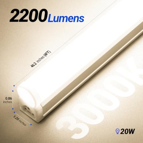 Barrina T5 LED Shop Light 4FT, 3000K Warm White, 2200lm, 20W, 12 Packs - Image 6