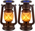 Marlrin Solar Lanterns Outdoor Waterproof 2 Pack LED Flickering Light by Marlrin