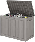 Outdoor Storage Waterproof Deck Box for Patio (45 Gallon, Grey) by Unknown