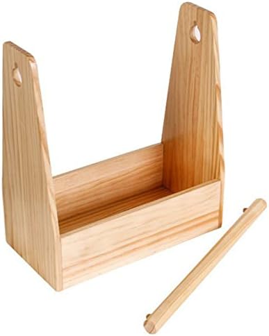 Wooden Camping Basket, Outdoor Storage with Removable Handle for Picnic BBQ Seasoning - Image 2