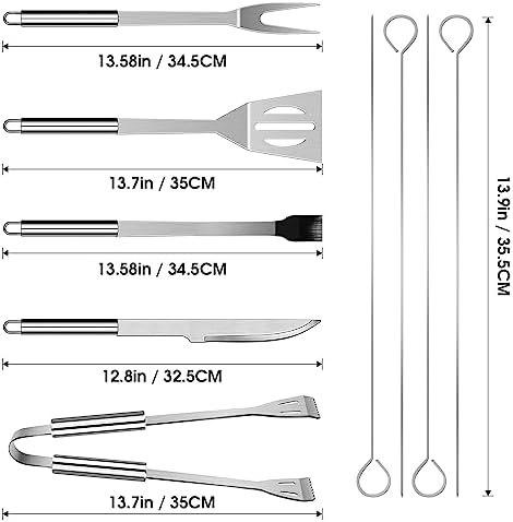 BBQ Utensil Set Stainless Steel Professional Barbecue Accessories - Image 5