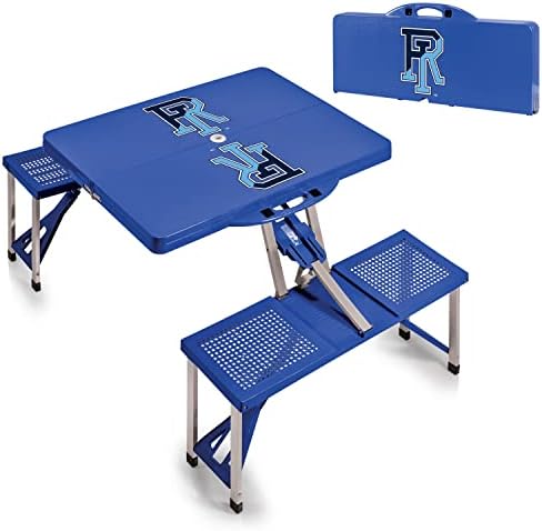 PICNIC TIME NCAA North Carolina Tar Heels Folding Picnic Table - Camping Table - Outdoor Table with Umbrella Hole - Image 6