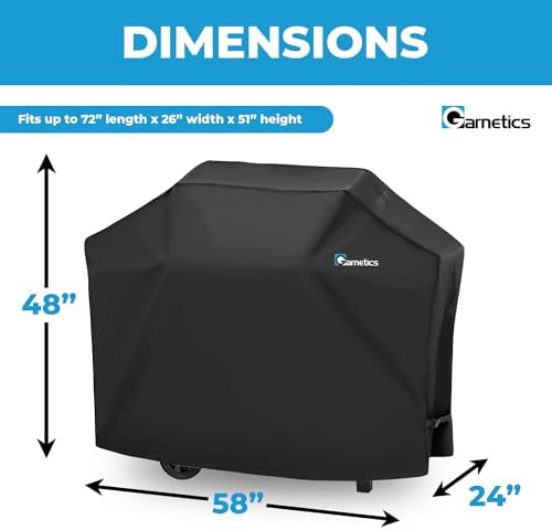 Grill Cover for Outdoor Grill, BBQ Grill Covers for Outside, Grill Cover 58 Inch, BBQ Covers Waterproof Heavy Duty Waterproof, Small to Large Durable and Convenient Universal Grill Covers - Image 3