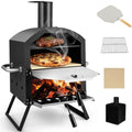 LDAILY Outdoor Pizza Oven, Wood Fired 12 Inch Pizza Maker by LDAILY