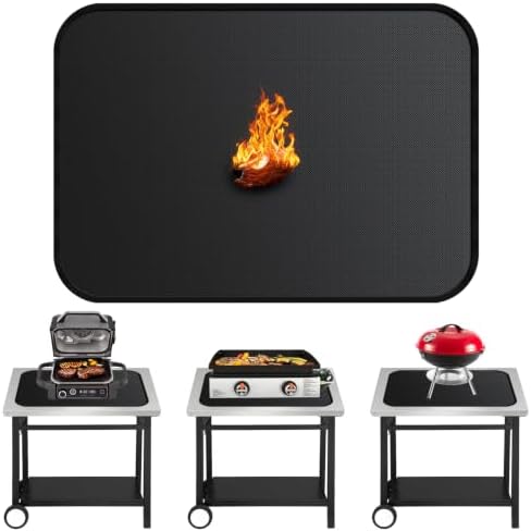 39"x25" Under Grill Mats for Blackstone Tabletop-[Fireproof] [Oil-proof] by rumlick